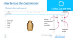 Children/Baby Matte Gold Alloy Urn - Image 2