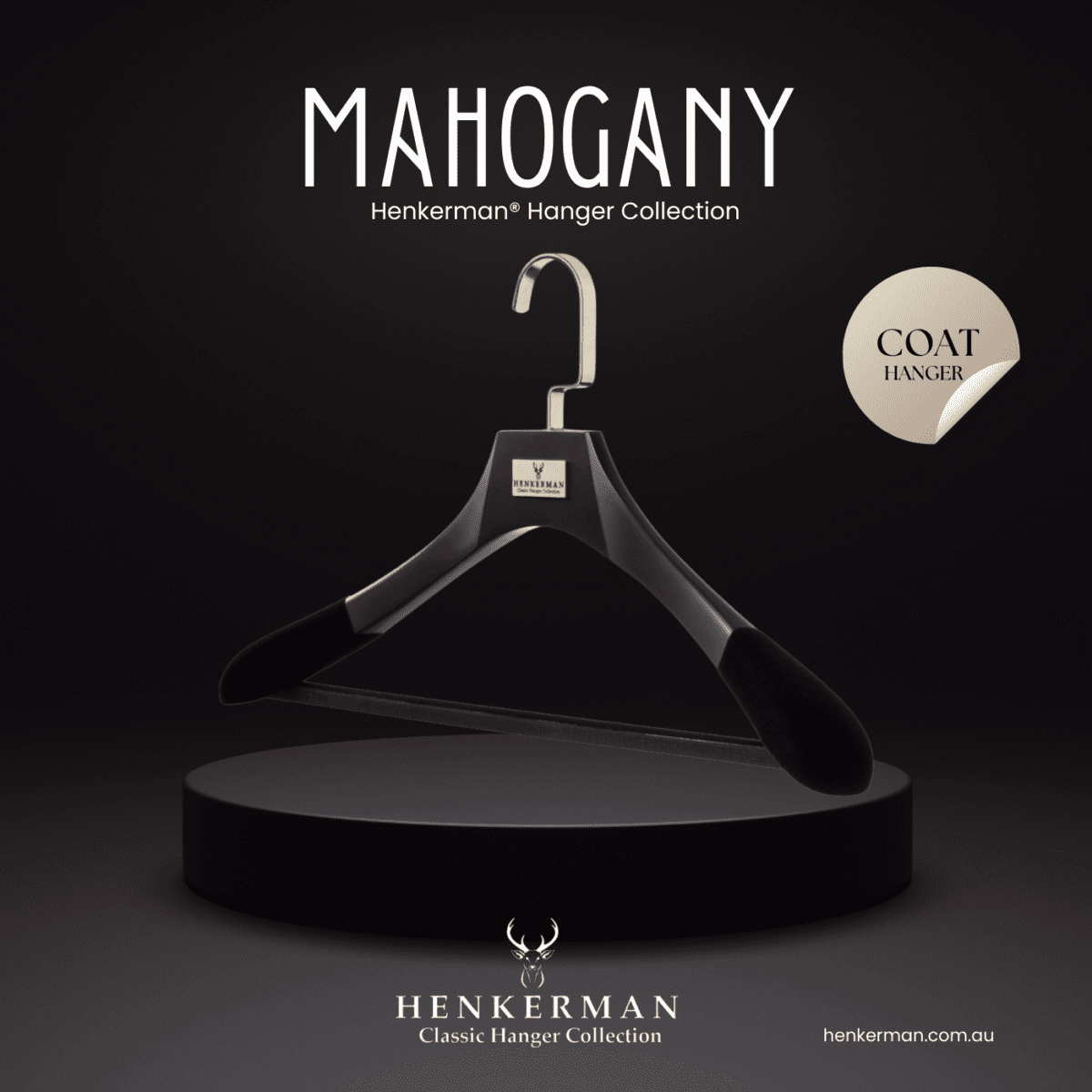 Redefine wardrobe elegance and protect your Coats, Suits, and Jackets with Henkerman Luxury Coat Hangers.