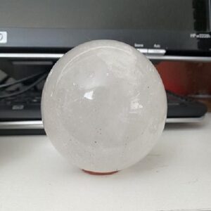 Clear Quartz Crystal Sphere - Polished
