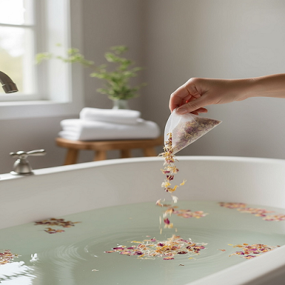 Rose Tea Bag Bath salts