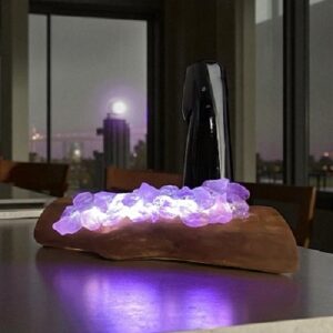 Amethyst Quartz Crystal Lamp - Handcrafted With Love